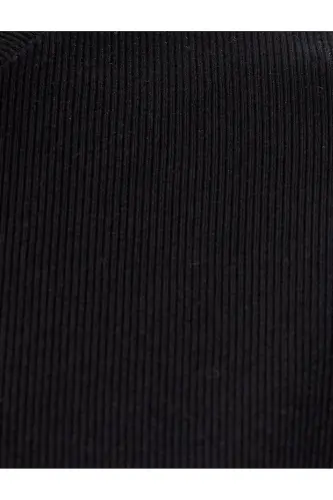 Хлопковое платье-миди без рукавов с круглым вырезом - 6