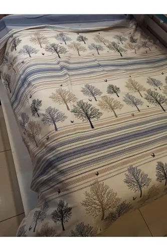 Хлопковое покрывало 150x240 см с рисунком 