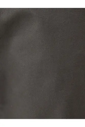 Хлопковые габардиновые брюки чинос с карманами - антрацит - 6