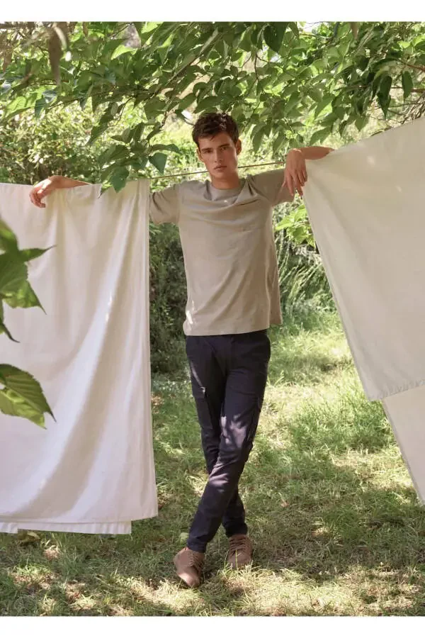 Хлопковые карго-брюки - 7