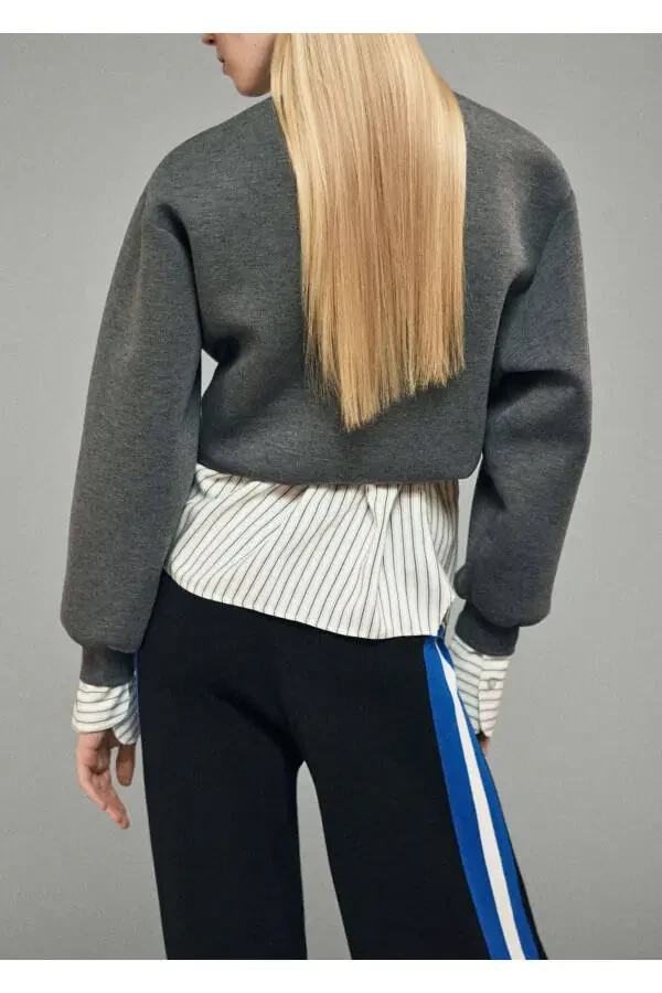 Хлопковые льняные трикотажные брюки - 6