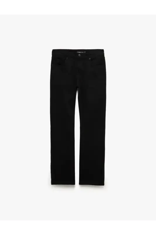 Хлопковые Skinny Fit - Michael Jean Черные Мужские Джинсы - 4