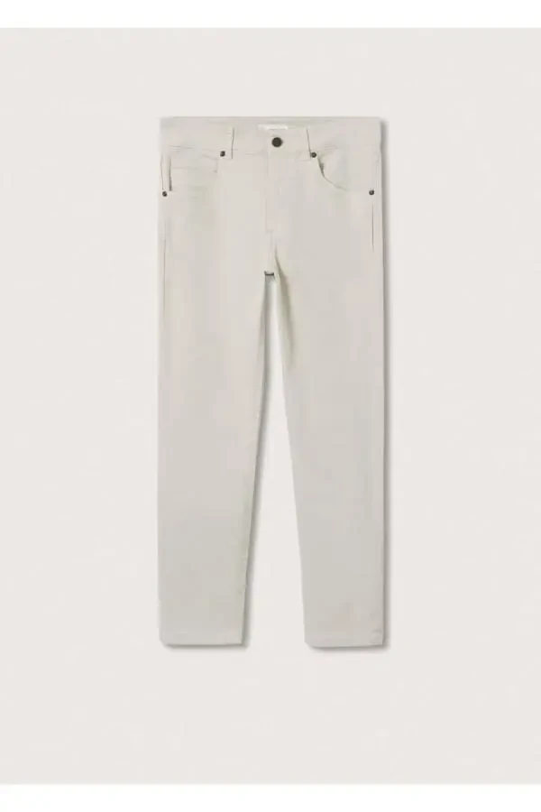 Хлопковые штаны прямого покроя - 2