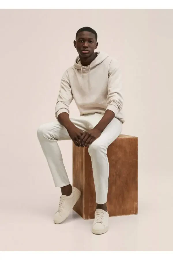 Хлопковые штаны прямого покроя - 7