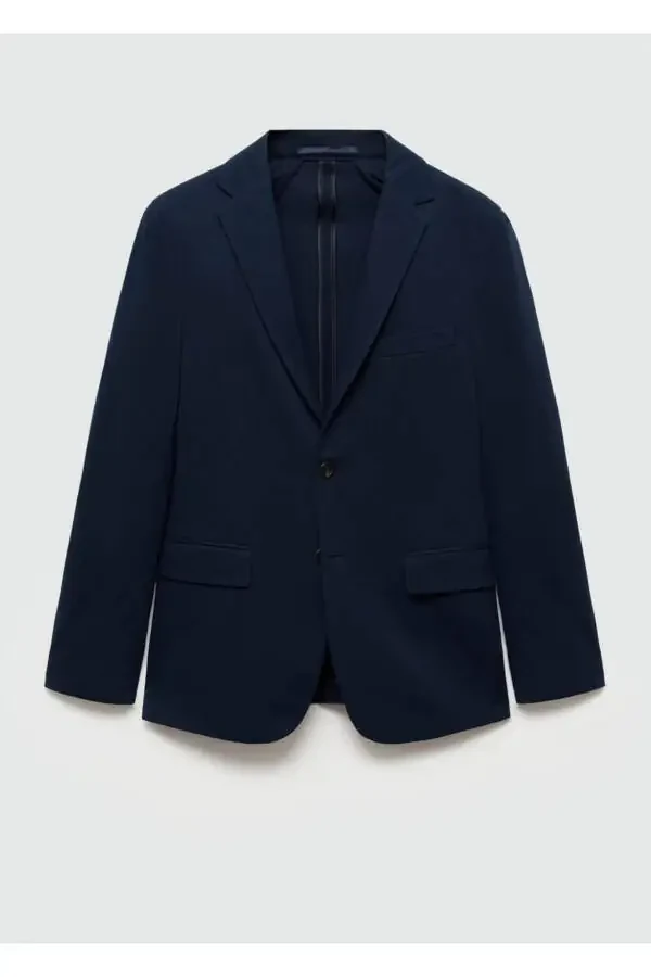Хлопковый блейзер приталенного покроя - 3