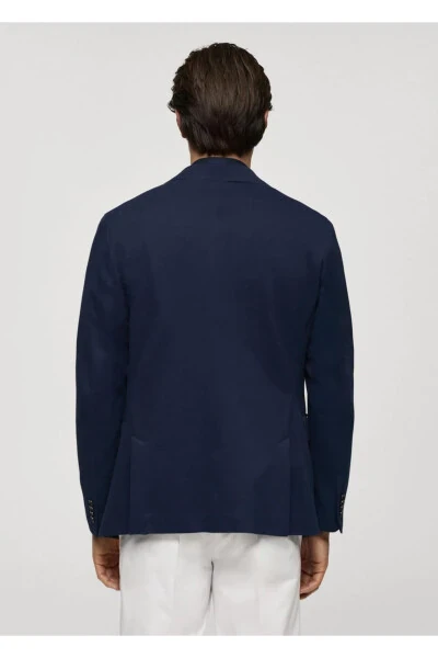 Хлопковый блейзер приталенного покроя - 4