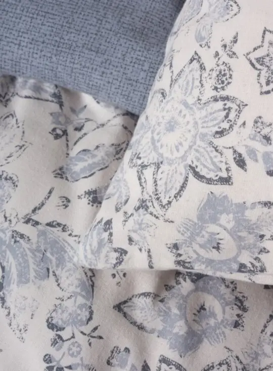 Хлопковый фланелевый комплект постельного белья Cotton Box на двуспальную кровать Ruby Antracite - 2