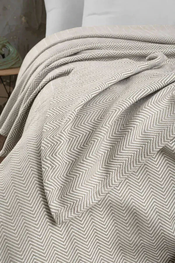 Хлопковый Плед Lancia Двуспальный - 200x230 См - 3