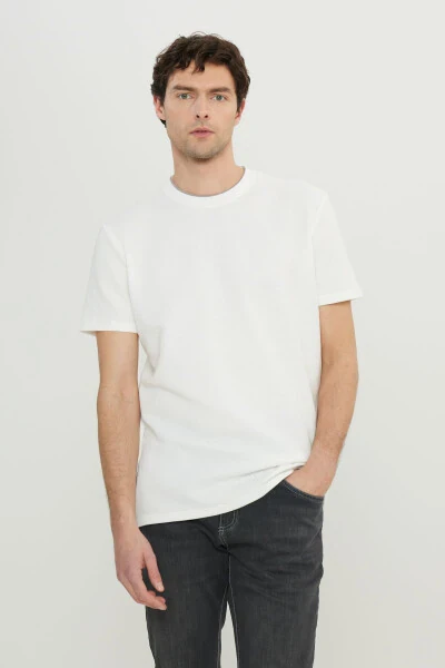 Хлопковый поло с жаккардовым узором, slim fit, узкий крой, эластичный. - 3