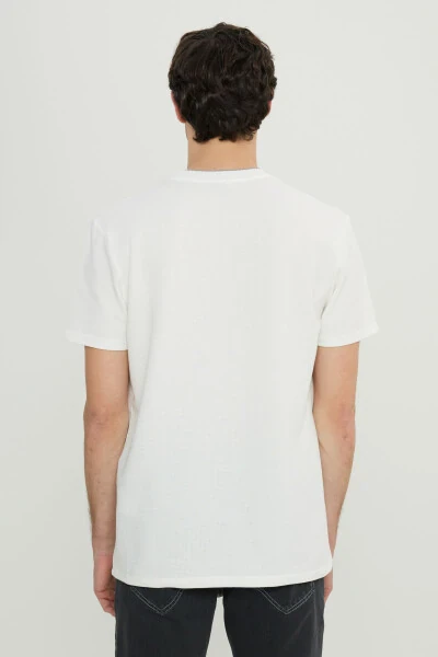 Хлопковый поло с жаккардовым узором, slim fit, узкий крой, эластичный. - 5