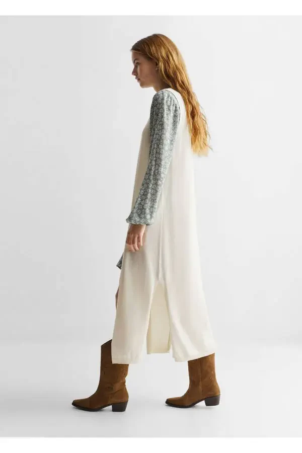 Хлопковый трикотажный жилет - 7