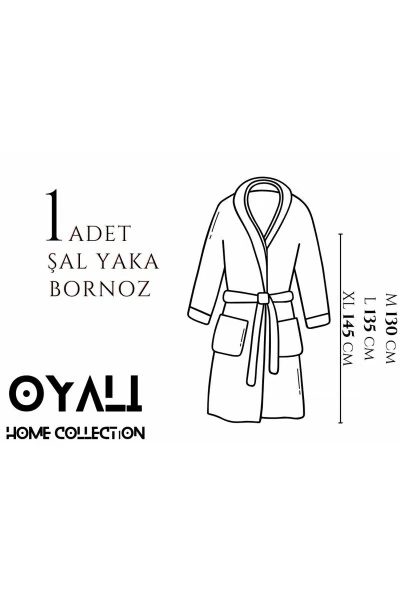 Хлопковый халат Сальяка Букле Антибактериальный Soft Bon - 2