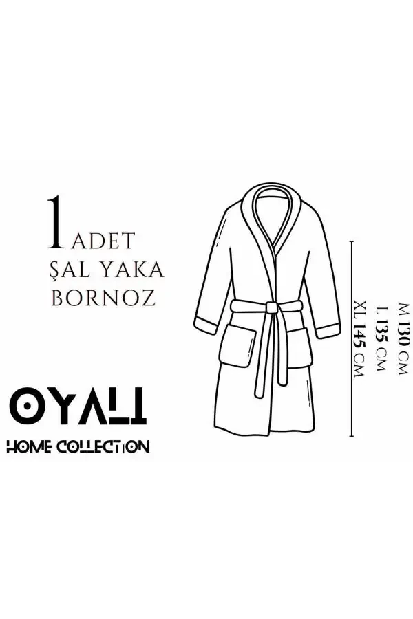 Хлопковый халат Сальяка Букле Антибактериальный Soft Bon - 2