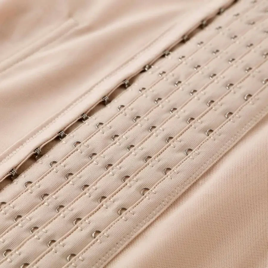 Xmarks ayollar uchun bel trenajori, qorinni boshqarish uchun fermuarli korset, neoprenli bodi shaper, tasmali mayka, teri rangi, M - 9