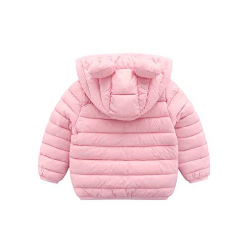 XMWEALTHY Baby Boys Girls Winter Coats Toddler Bear Hoods Down Jacket Infant Kids Light Puffer Padded Outwear 6M-3T - 2