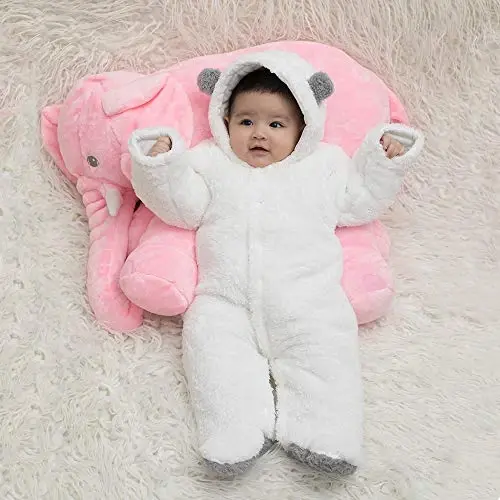 XMWEALTHY Unisex Baby Clothes Qishki Palto Chaqaloqlar uchun Yoqimli Yangi Tug'ilganlar Kombinezon Qor kostyumi Bodilari Chaqaloqlar uchun zarur bo'lgan narsalar ro'yxati - 3