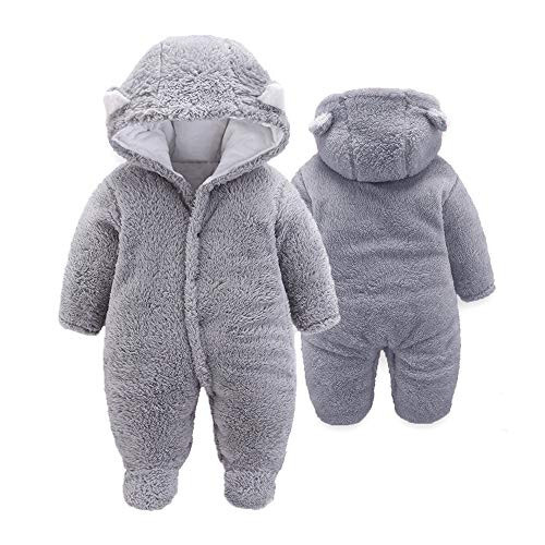 XMWEALTHY Unisex Baby Clothes Winter Coats Cute Newborn Infant Jumpsuit Snowsuit Bodysuits Registry for Baby Essentials Stuff - 1