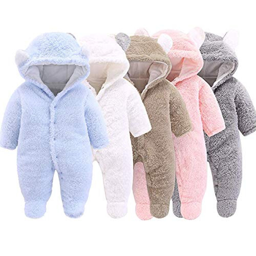 XMWEALTHY Unisex Baby Clothes Winter Coats Cute Newborn Infant Jumpsuit Snowsuit Bodysuits Registry for Baby Essentials Stuff - 2