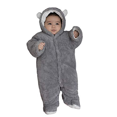 XMWEALTHY Unisex Baby Clothes Winter Coats Cute Newborn Infant Jumpsuit Snowsuit Bodysuits Registry for Baby Essentials Stuff - 4