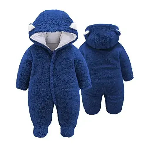 XMWEALTHY Unisex Baby Clothes Winter Coats Cute Newborn Infant Jumpsuit Snowsuit Bodysuits Registry for Baby Essentials Stuff - 1