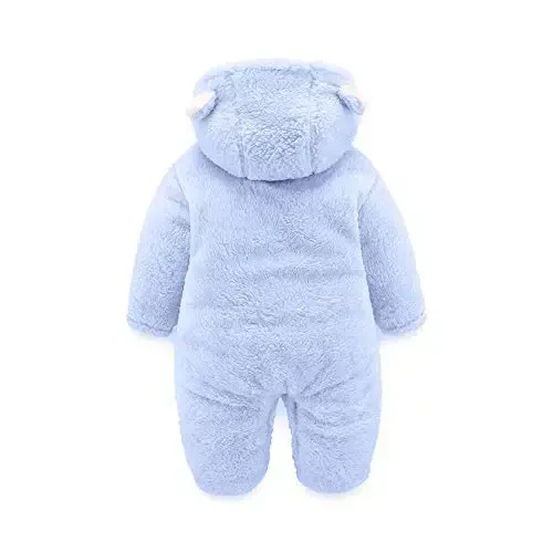 XMWEALTHY Unisex Baby Clothes Winter Coats Cute Newborn Infant Jumpsuit Snowsuit Bodysuits Registry for Baby Essentials Stuff - 4