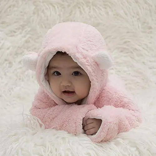 XMWEALTHY Unisex Baby Clothes Winter Coats Cute Newborn Infant Jumpsuit Snowsuit Bodysuits Registry for Baby Essentials Stuff - 3