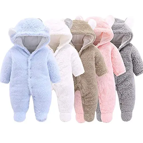 XMWEALTHY Unisex Chaqaloq Kiyimlari Qishki Palto Yoqimli Yangi Tug'ilgan Go'dak Kombinezon Qor Kostyumi Bodilari Chaqaloq Zaruriyatlari uchun Ro'yxatga olish - 2