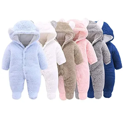 XMWEALTHY Unisex Chaqaloqlar Kiyimi Qishki Palto Yoqimli Yangi Tug'ilgan Chaqaloqlar uchun Kombinezon Qor Kostyumi Bodysuitlar Chaqaloq uchun Zarur narsalar Ro'yxati - 4