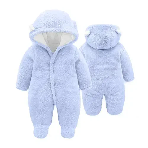 XMWEALTHY Unisex Chaqaloqlar Kiyimlari Qishki Palto Yoqimli Yangi Tug'ilgan Chaqaloqlar uchun Kombinezon Qor Kostyumi Bodilari Chaqaloq uchun Zarur narsalar Ro'yxati - 1