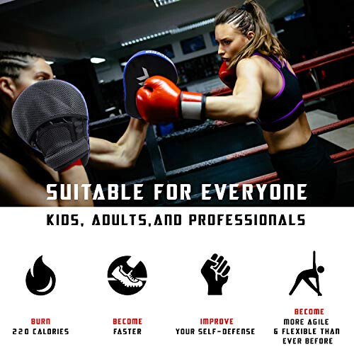 Xnature Essential Curved Boxing MMA Punching Mitts Boks Pedlari Kanca va Jab Pedlari MMA Target Focus Punching Mitts Tayland Strike Kick Shield - 4