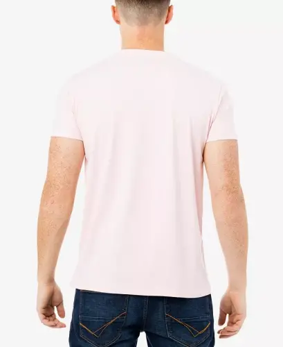 XRAY Men's Basic V-Notch Neck Short Sleeve T-Shirt - Baby pink - X-RAY (1)