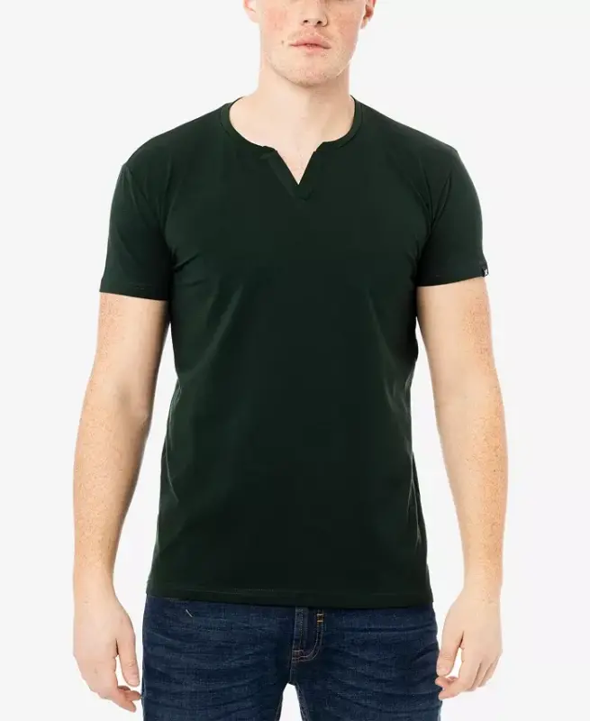 XRAY Men's Basic V-Notch Neck Short Sleeve T-Shirt - Hunter - 1