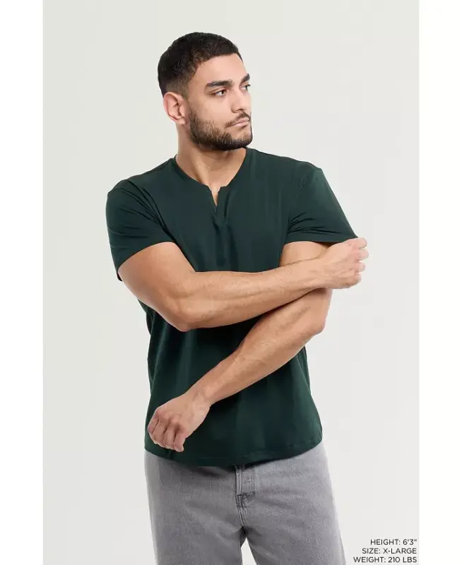 XRAY Men's Basic V-Notch Neck Short Sleeve T-Shirt - Hunter - 5