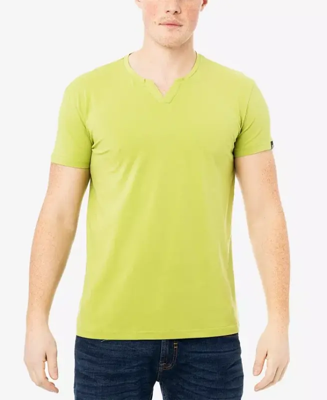 XRAY Men's Basic V-Notch Neck Short Sleeve T-Shirt - Moss - X-RAY