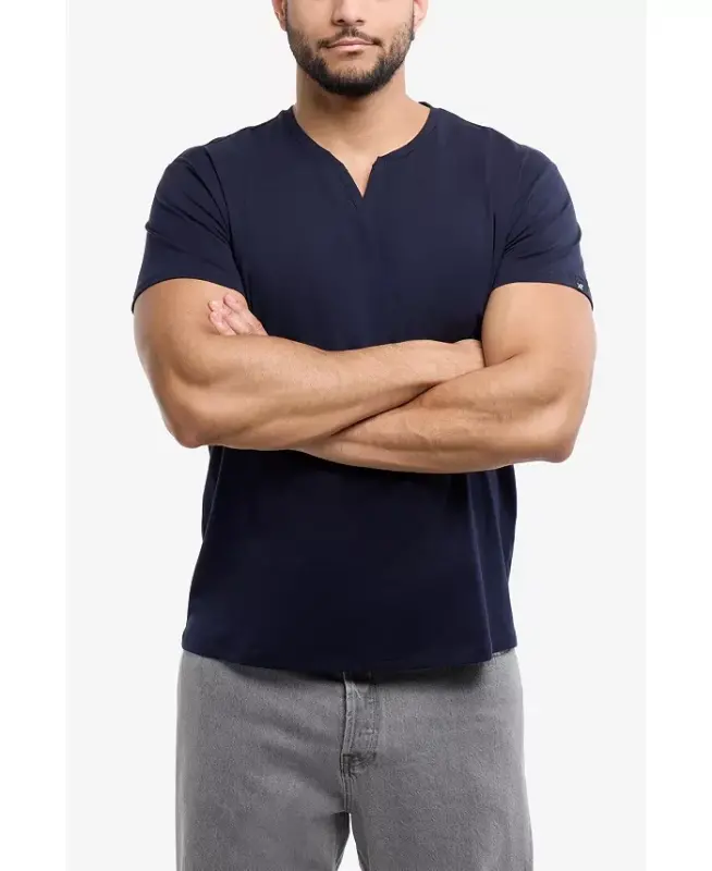 XRAY Men's Basic V-Notch Neck Short Sleeve T-Shirt - Navy - 5