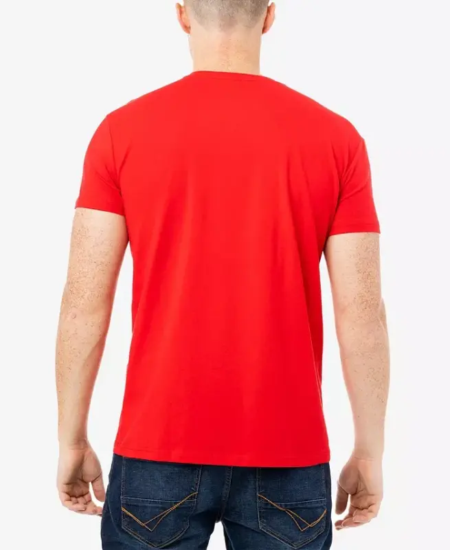 XRAY Men's Basic V-Notch Neck Short Sleeve T-Shirt - Red - 2