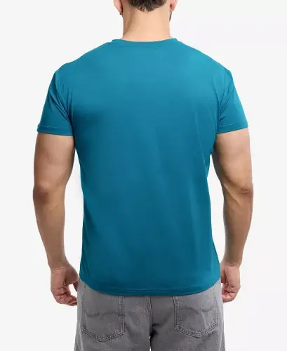 XRAY Men's Basic V-Notch Neck Short Sleeve T-Shirt - Teal - 4