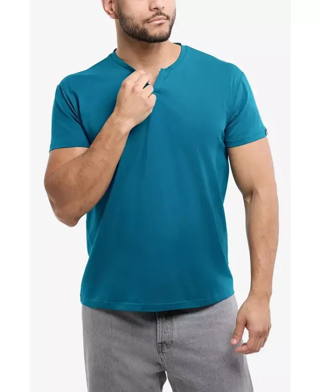 XRAY Men's Basic V-Notch Neck Short Sleeve T-Shirt - Teal - 6