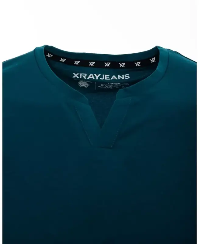 XRAY Men's Basic V-Notch Neck Short Sleeve T-Shirt - Teal - 9
