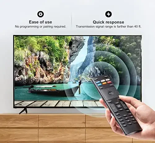 XRT136 Universal Remote-Control, Compatible with VIZIO D-Series M-Series P-Series V-Series UHD LED LCD Smart TVs - 3