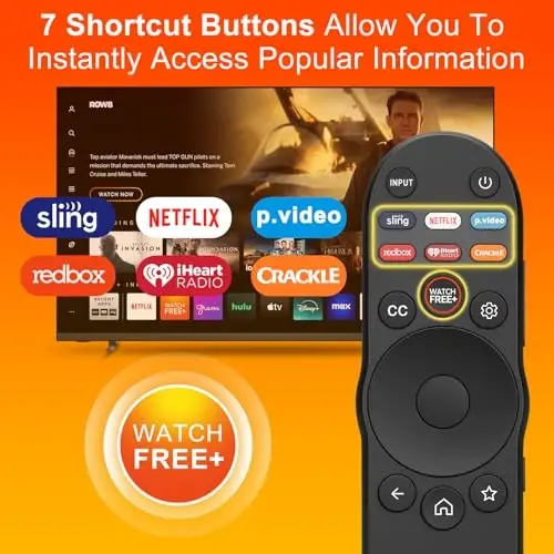 XRT270 for Vizio-Smart-TV-Remote-Replacement,Compatible with FHD 4K, Quantum, D-Series, P-Series, M-Series, V-Series Models - 5