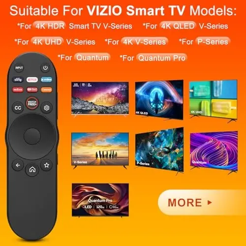 XRT270 for Vizio-Smart-TV-Remote-Replacement,Compatible with FHD 4K, Quantum, D-Series, P-Series, M-Series, V-Series Models - 2
