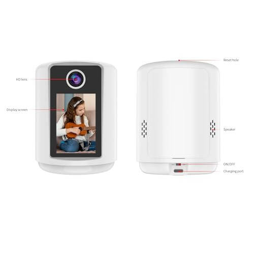 XRXT Two-Way Video Calling Camera with 2.8 inch HD Screen, Indoor Home Security Camera with Battery, Indoor Home Nanny Monitor,32GB TF Card Included,Baby/Elder/Nanny/Dog/Pet Monitoring with Phone App - 6