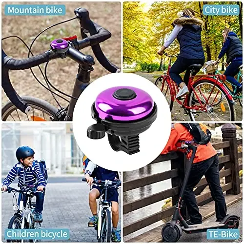 Xthuge Classic Bike Bell, Aluminum Bicycle Bell, Loud Crisp Clear Sound Bicycle Bike Bell for Adults Kids - 2