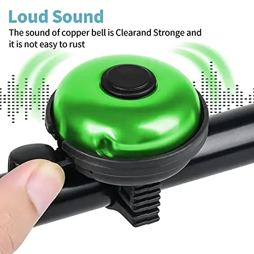 Xthuge Classic Bike Bell, Aluminum Bicycle Bell, Loud Crisp Clear Sound Bicycle Bike Bell for Adults Kids - 3
