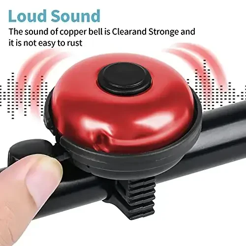 Xthuge Classic Bike Bell, Aluminum Bicycle Bell, Loud Crisp Clear Sound Bicycle Bike Bell for Adults Kids - 3