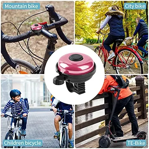 Xthuge Classic Bike Bell, Aluminum Bicycle Bell, Loud Crisp Clear Sound Bicycle Bike Bell for Adults Kids - 2