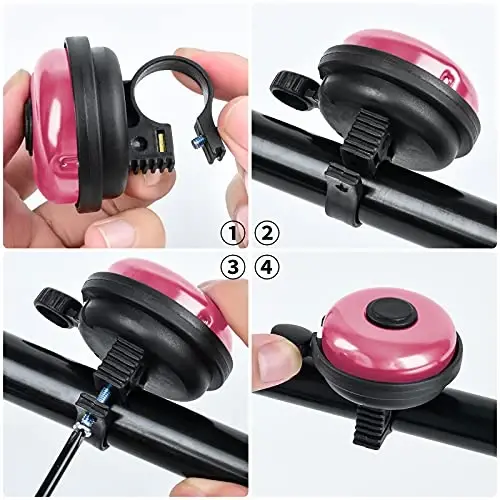 Xthuge Classic Bike Bell, Aluminum Bicycle Bell, Loud Crisp Clear Sound Bicycle Bike Bell for Adults Kids - 5
