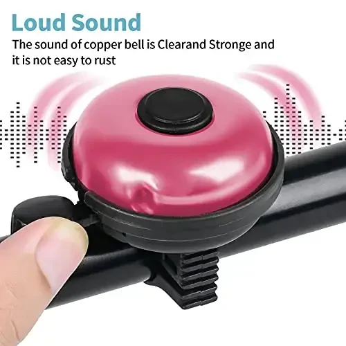 Xthuge Classic Bike Bell, Aluminum Bicycle Bell, Loud Crisp Clear Sound Bicycle Bike Bell for Adults Kids - 3