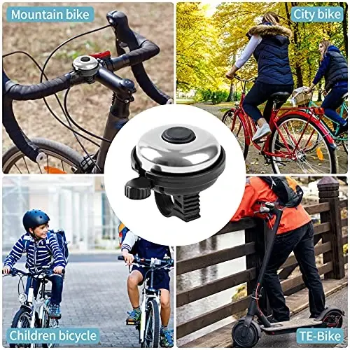 Xthuge Classic Bike Bell, Aluminum Bicycle Bell, Loud Crisp Clear Sound Bicycle Bike Bell for Adults Kids - 2